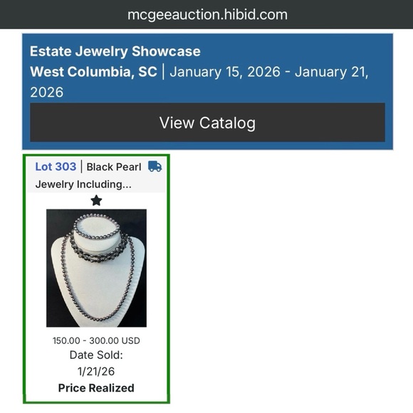 Black Pearl Jewelry Set - Picture 10 of 11